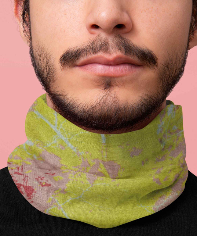 Lime Green Abstract Seamless Unisex Bandana