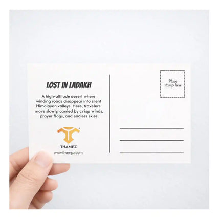 lost in ladakh travel postcard scenic photo postcard