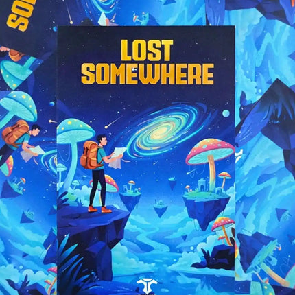 lost somewhere travel postcard photo postcard