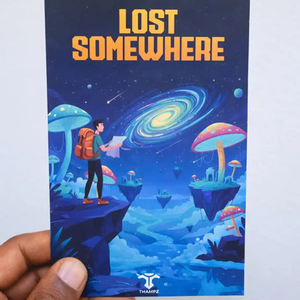 lost somewhere travel postcard photo postcard