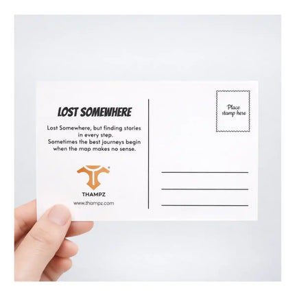 lost somewhere travel postcard photo postcard