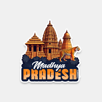 Madhya Pradesh Heritage Fridge Magnet