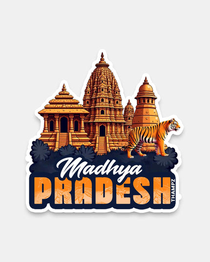 Madhya Pradesh Heritage & Wildlife Vinyl Sticker