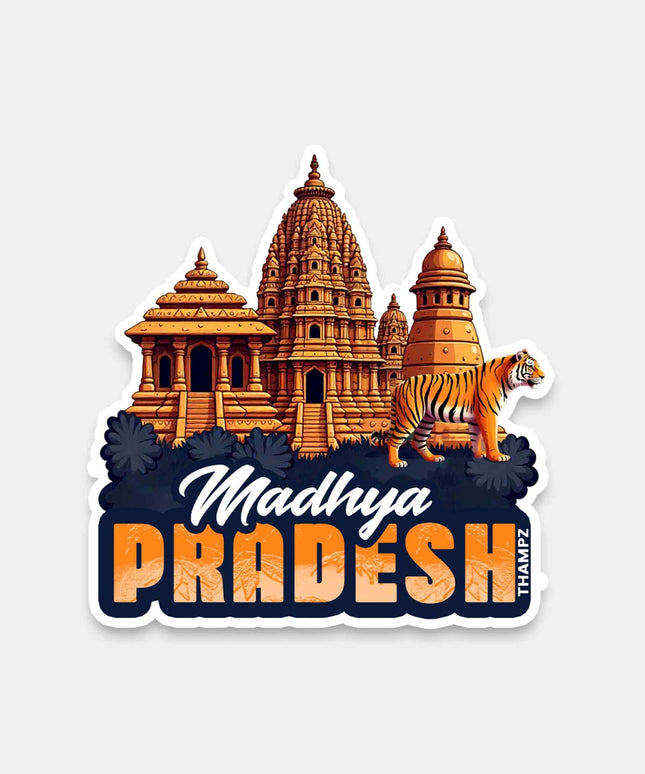 Madhya Pradesh Heritage & Wildlife Vinyl Sticker