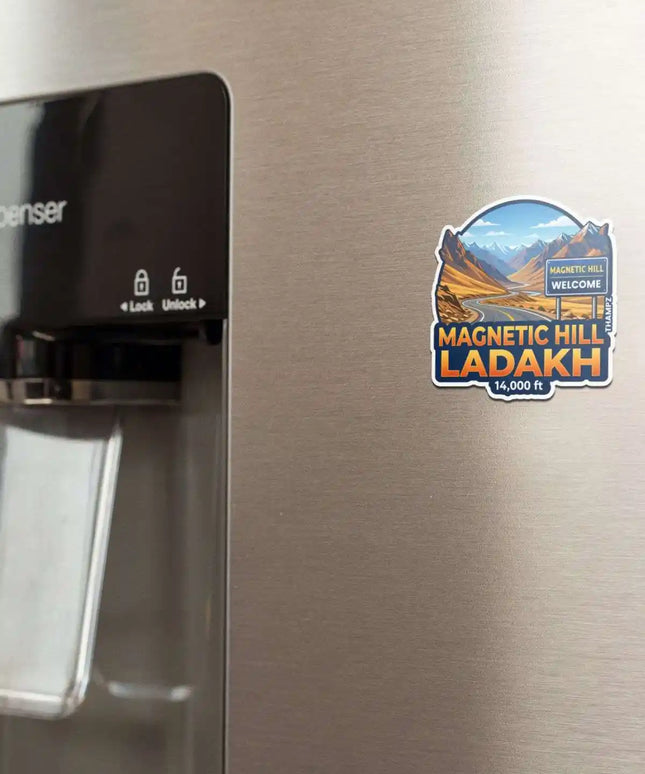 magnetic hill fridge magnet
