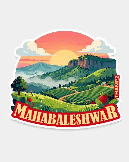 Mahabaleshwar Scenic Hills Vinyl Sticker