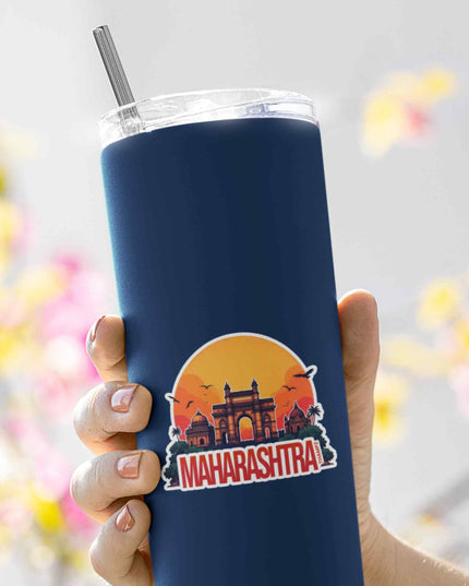 Maharashtra Heritage Sunset Vinyl Sticker