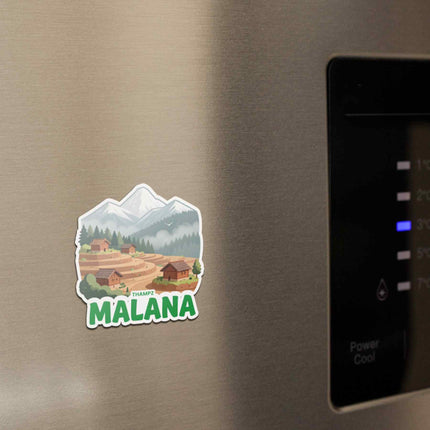 Malana Himalayan Village Fridge Magnet