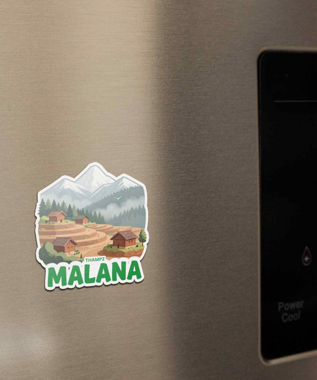 Malana Himalayan Village Fridge Magnet
