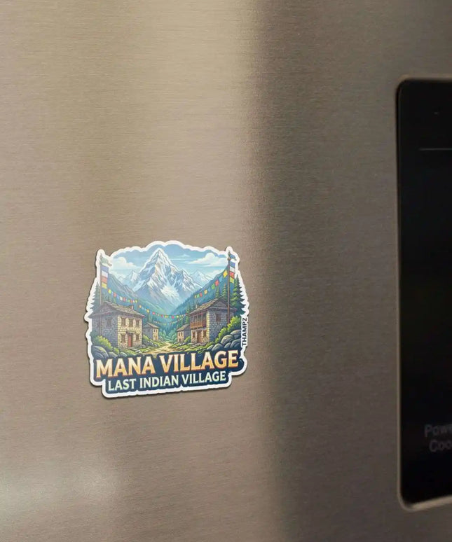 mana village fridge magnet