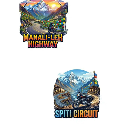 Manali–Leh Highway & Spiti Circuit Fridge Magnet – Himalayan Travel Souvenir & Collectible