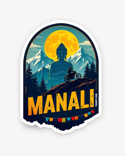 Manali – Moonlight Ride Vinyl Sticker