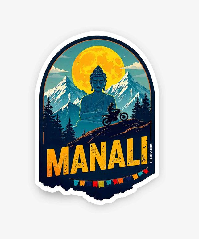 Manali – Moonlight Ride Vinyl Sticker