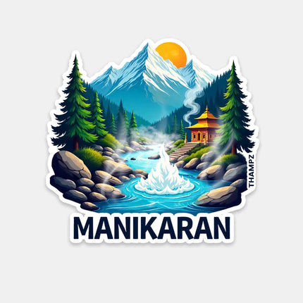 Manikaran Sacred Hot Springs Fridge Magnet