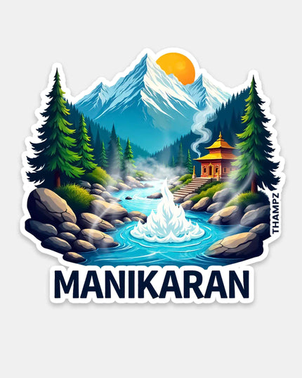 Manikaran Sacred Hot Springs Vinyl Sticker