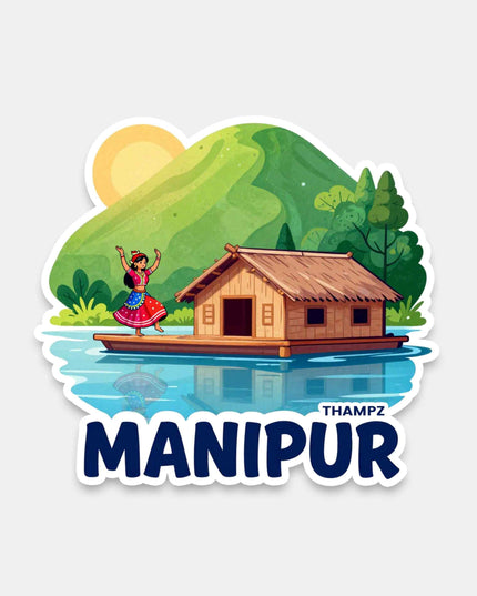 Manipur Loktak Lake Culture Vinyl Sticker