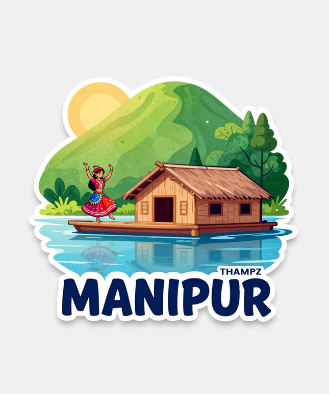 Manipur Loktak Lake Culture Vinyl Sticker