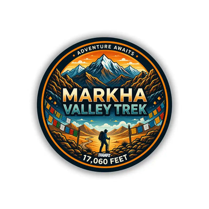 Markha Valley Trek Himalayan Trail Pin Badge – Adventure Travel Souvenir