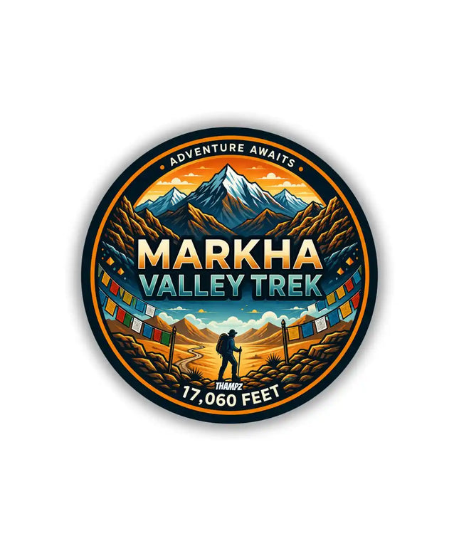 Markha Valley Trek Himalayan Trail Pin Badge – Adventure Travel Souvenir