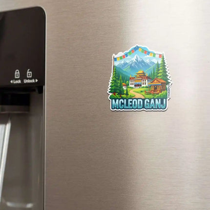 mcleod ganj fridge magnet
