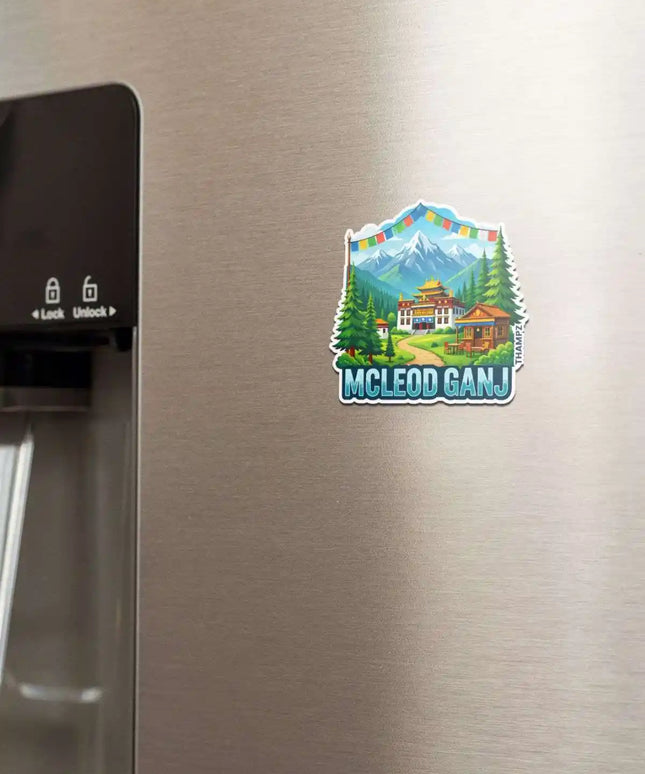 mcleod ganj fridge magnet