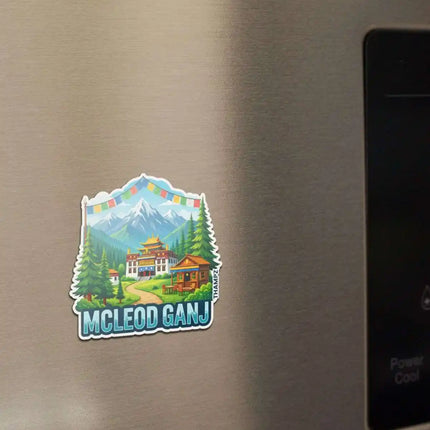 mcleod ganj fridge magnet