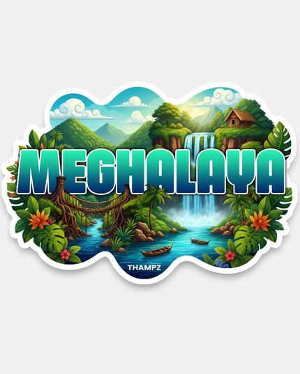 Meghalaya Nature Escape Vinyl Sticker