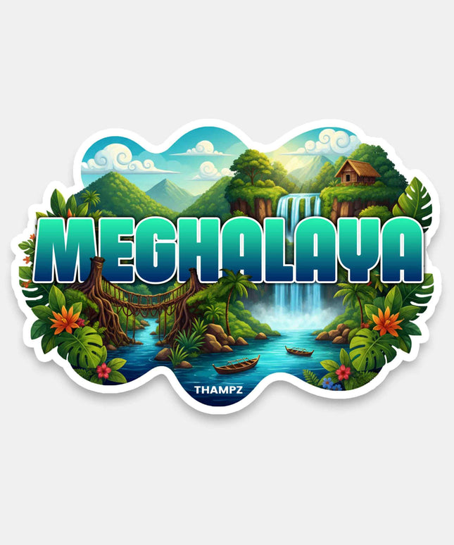 Meghalaya Nature Escape Vinyl Sticker