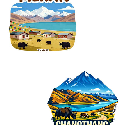 Merak Changthang 3D Embossed Flexible Fridge Magnet