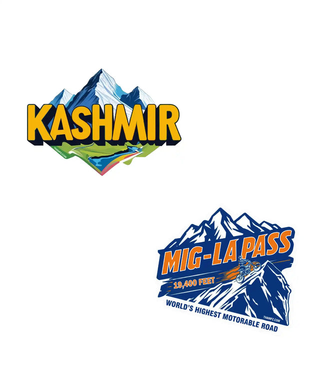 mig la  kashmir premium matte vinyl stickers combo set of 2 die cut travel souvenir