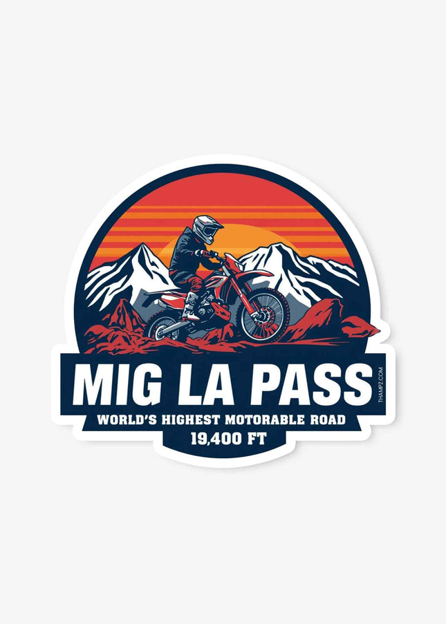 Mig La Pass Fridge Magnet Worlds Highest Motorable Road Souvenir