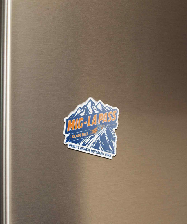 Mig La Pass Fridge Magnet-World’s Highest Motorable Road Souvenir