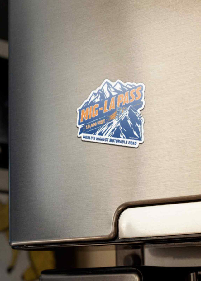 Mig La Pass Fridge Magnet-World’s Highest Motorable Road Souvenir