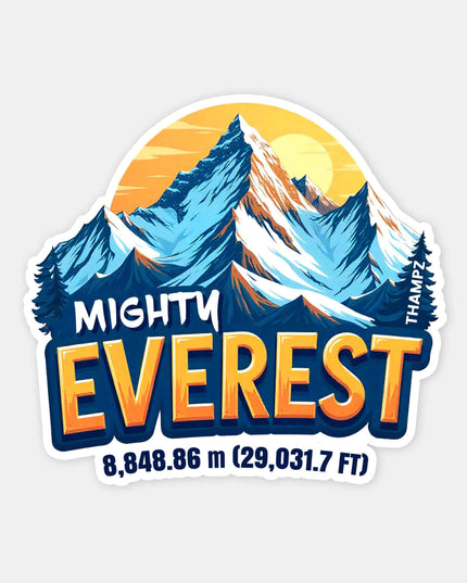 Mighty Everest Premium Vinyl Mountain Sticker