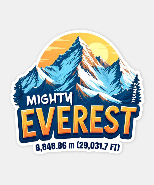Mighty Everest Premium Vinyl Mountain Sticker