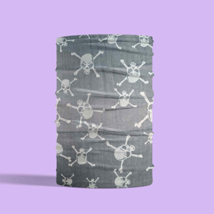 Minimal Skull Print Seamless Unisex Bandana
