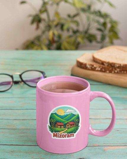 Mizoram Scenic Village Vinyl Sticker
