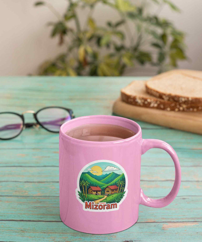 Mizoram Scenic Village Vinyl Sticker