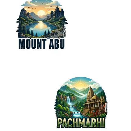 Mount Abu & Pachmarhi Fridge Magnet – Hill Station Travel Souvenir & Collectible