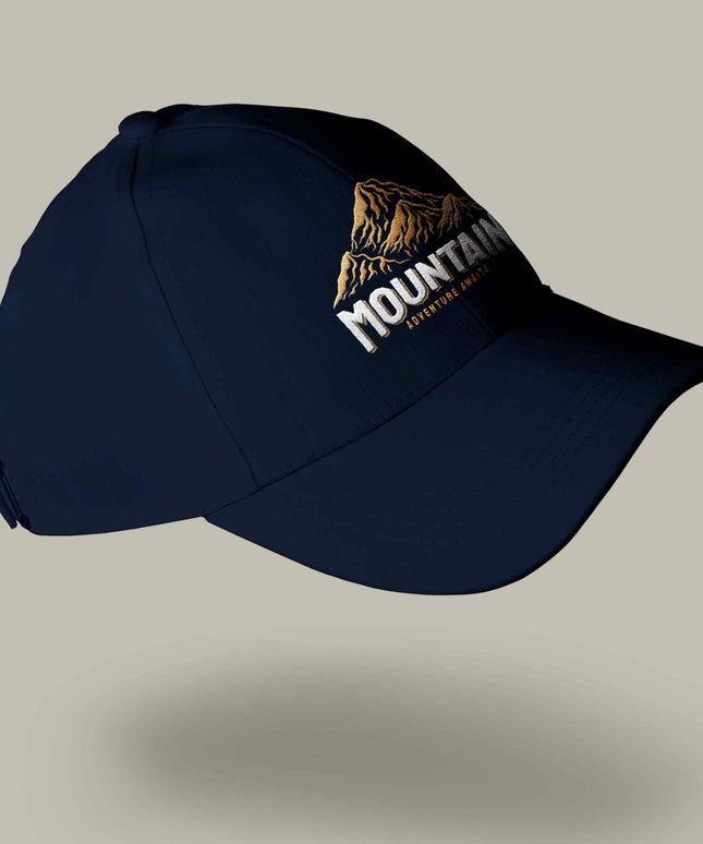 Mountain Adventure Awaits Cap Navy Blue Outdoor Edition