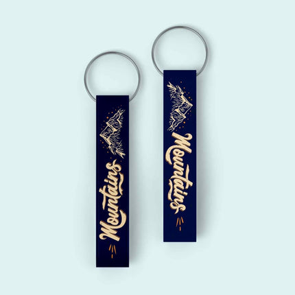 Mountains Minimal Keyring – Adventure Series