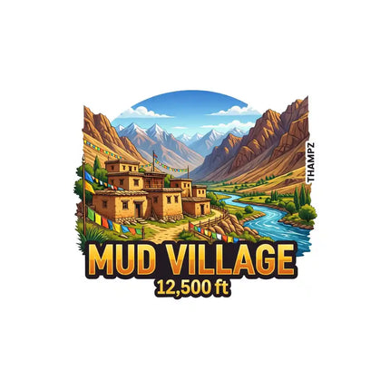 Mud Village Fridge Magnet