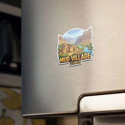 mud village fridge magnet