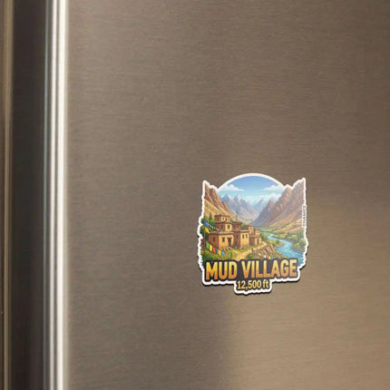 mud village fridge magnet