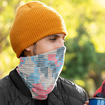 Multicolor Geometric Mosaic Seamless Unisex Bandana