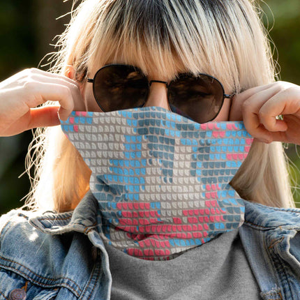 Multicolor Geometric Mosaic Seamless Unisex Bandana