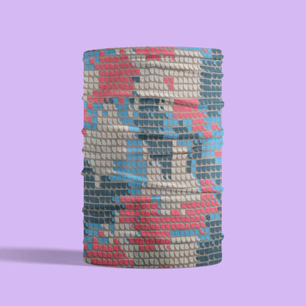 Multicolor Geometric Mosaic Seamless Unisex Bandana