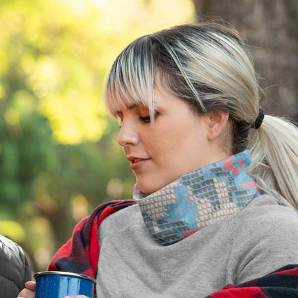 Multicolor Geometric Mosaic Seamless Unisex Bandana