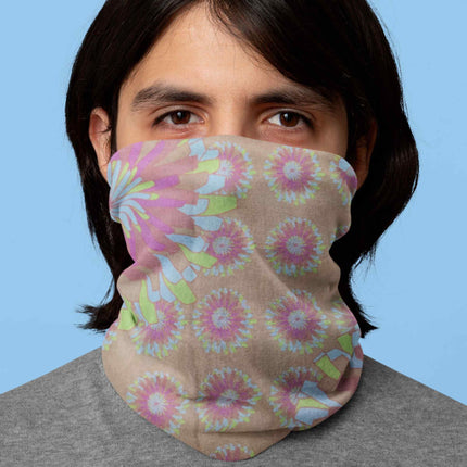 Multicolor Mandala Print Seamless Unisex Bandana