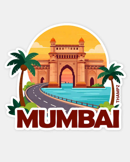 Mumbai Gateway of India Travel Sticker